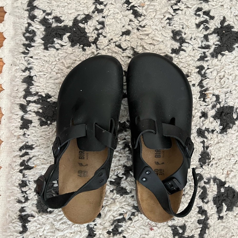 Birkenstock Tokio Supergrip Black Leather